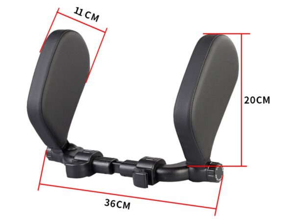 Car headrest pillow Sleep Adjustable Side Car Soft Travel Seat Headrest Auto Leather Support Neck Pillow Cushion car accessories - immagine 6