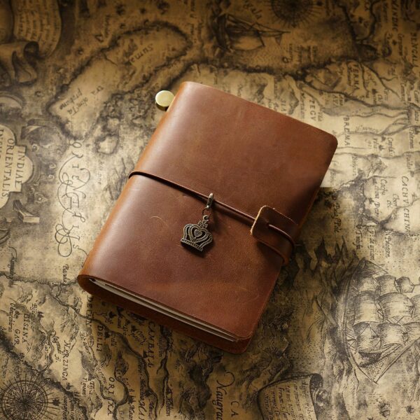 Travel Notebook Cowhide Leather Diary Vintage - immagine 10