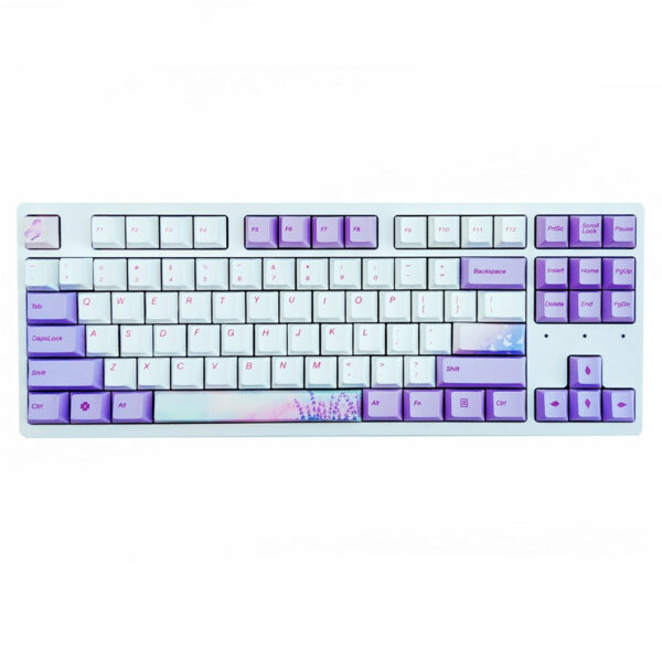 Keycap PBT Keycap Original High Sublimation Lavender Violet AKKO RK IKBC108 Key - immagine 3