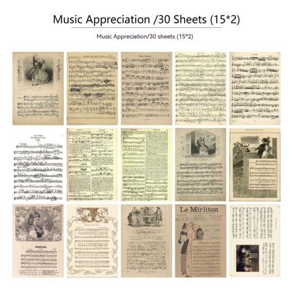 30 Pieces Diary Newspaper Decoration Scrapbook Material Paper - immagine 8