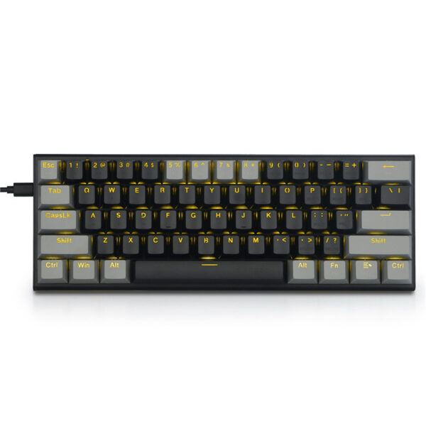 Key Mechanical Keyboard Two Colors Key CAP Computer E-sports Game MonochromeRGB Light - immagine 6