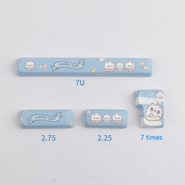 Suitable For Small Cat MOA Height Keycap Cute Meow Block Sublimation - immagine 4