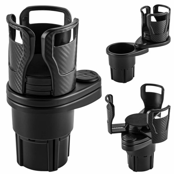 Car Drinking Bottle Holder 360 Degrees Rotatable Water Cup Holder Sunglasses Phone Organizer Storage Car Interior Accessories - immagine 3