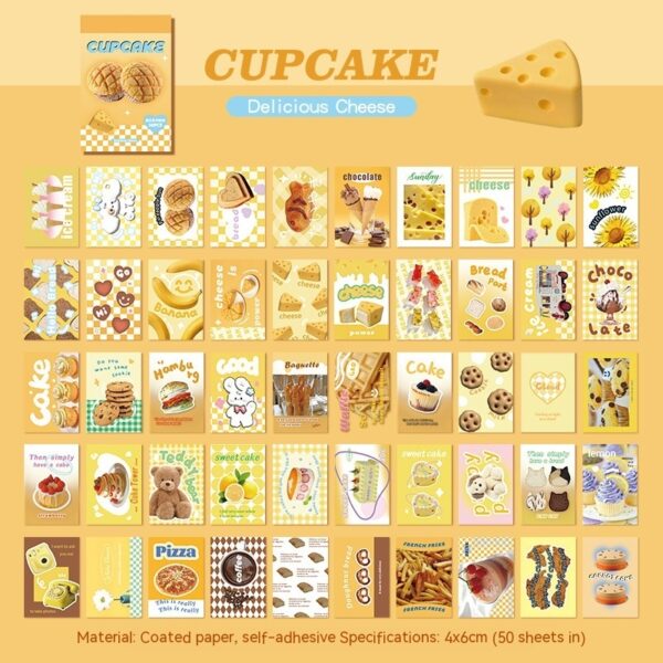 Stickers American Retro Journal Decoration Material Stickers Cartoon Mini Sticker Book - immagine 8