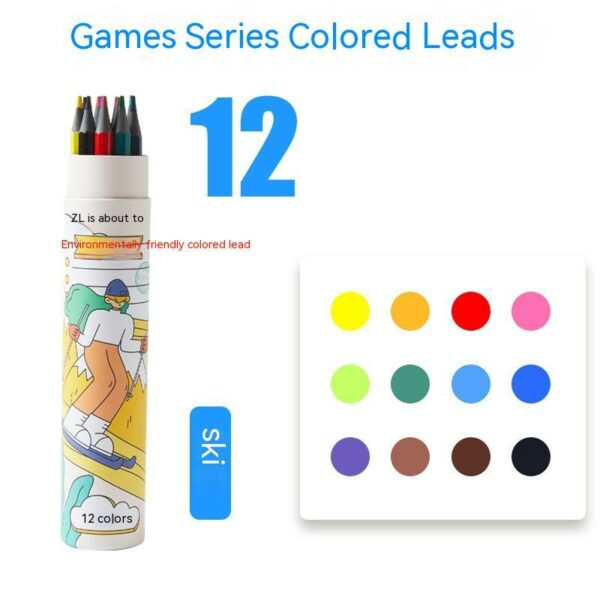 Zhenglin Sports Series Color Pencil 24 Color 36 Color Children - immagine 6