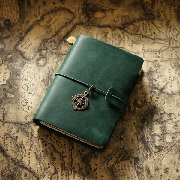 Travel Notebook Cowhide Leather Diary Vintage - immagine 8