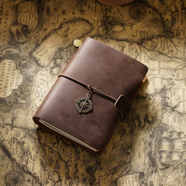 Travel Notebook Cowhide Leather Diary Vintage - immagine 7