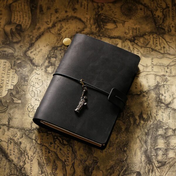 Travel Notebook Cowhide Leather Diary Vintage - immagine 5