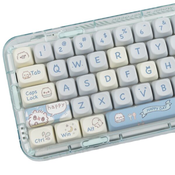 Suitable For Small Cat MOA Height Keycap Cute Meow Block Sublimation - immagine 2