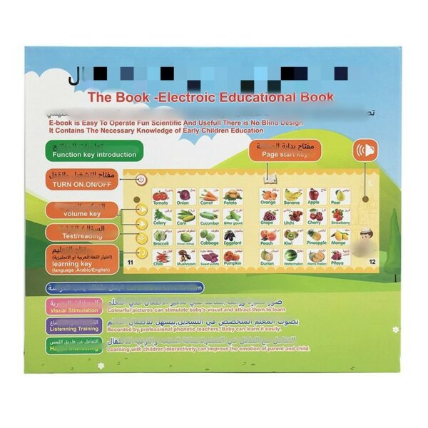 Arabic English Bilingual E-book Early Education Smart Toy - immagine 2