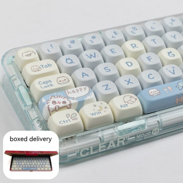 Suitable For Small Cat MOA Height Keycap Cute Meow Block Sublimation - immagine 3