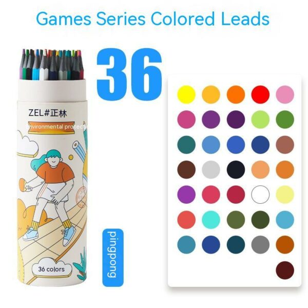 Zhenglin Sports Series Color Pencil 24 Color 36 Color Children - immagine 4