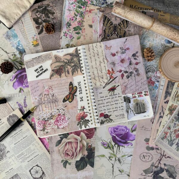 30 Pieces Diary Newspaper Decoration Scrapbook Material Paper - immagine 2